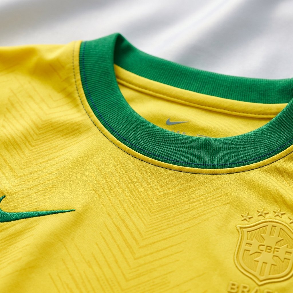 Camisa Do Brasil Feminina Torcedor 2026 Camiseta Futebol Dry vista 3