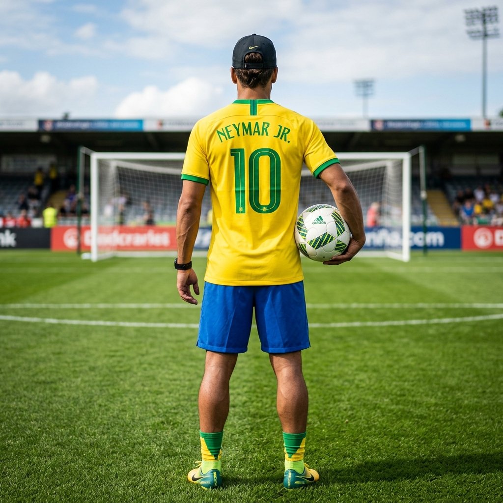 Camiseta Neymar Jr. Brasil Dry Fit Copa 2026 Lançamento vista 2