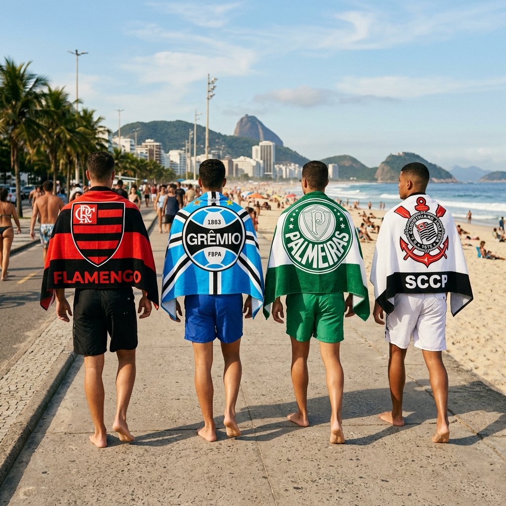 Toalha De Banho Grande Oficial Times Felpuda Macia Praia vista 2